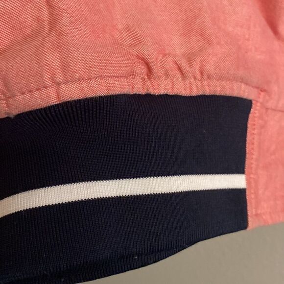 DENIM & FLOWERS- Seer Sucker zip up jacket - Size small - Picture 3 of 12